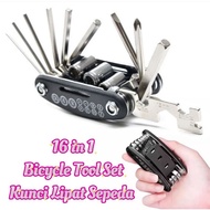 Bicycle Wrench 16in1 Bike Toollkit Portable Folding Bike Wrench Tool