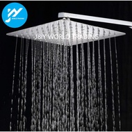 Square Arm 6 8 10 12 Inch Ultra Thin 201 Stainless Steel Rain Shower Head Square Tandas Sinki Mandi 