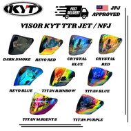 VISOR KYT NFJ KYT TTR JET ( VISOR SIANG & MALAM KYT NFJ TTR JET BRAND AKILA ORIGINAL )