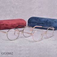 GU * Fashion Glasses Frame GG0862 Round Female Myopia Optical Glasses Frame Flat Glasses
