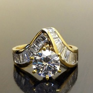 Cao Shi New Style European American Geometric Ladder Square Ring Cross-Border Irregular Fashion Ring