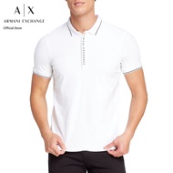 AX Armani Exchange เสื้อโปโลผู้ชาย รุ่น AX 8NZF71 ZJH2Z1100 - สีขาว