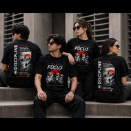 Premium Oversized Streetwear Graphic T-Shirt | Focus & Discipline Edition