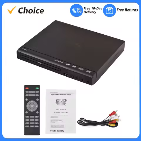 DVD-225 Home DVD Player DVD CD Disc Player Digital Multimedia Player AV Output with Remote Control