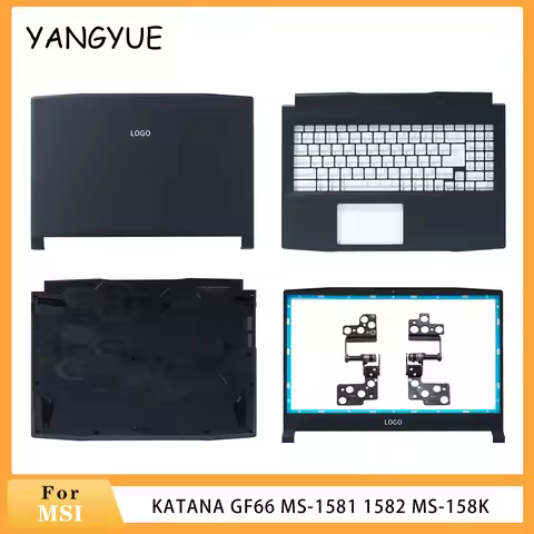 Laptop Parts For MSI Katana GF66 MS-1581 1582 MS-158K Lcd Back Cover Rear Lid Bezel Keyboard Palmres