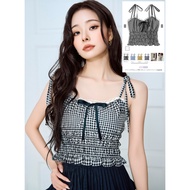 SEVEN | Japan • GRL • Plaid Ribbon Lace Camisole ღ