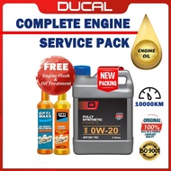 DUCAL IMPORT QUALITY AUS FULLY SYN Engine Oil 0W20 SP/RC 4 Litres (FREE ENGINE FLUSH OIL TREATMENT)4