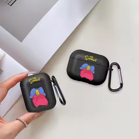 Case For Airpods 2 Pro 4 Pro2 1 Pro3 3 Earphone Cases Cover The Simpsons Sleep
