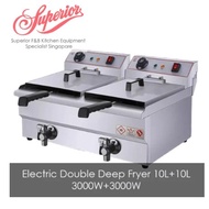 Electric Double Deep Fryer 10L+10L