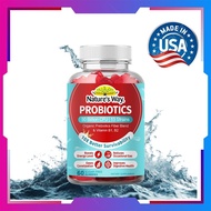 Nature's Way Sugar-Free Probiotic Gummies: 50Billion CFU For Digestive Comfort Probiotic Supplement