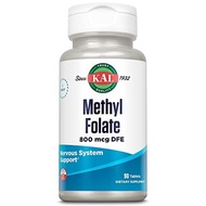KAL Methyl Folate 800 mcg DFE, 90 Tablets
