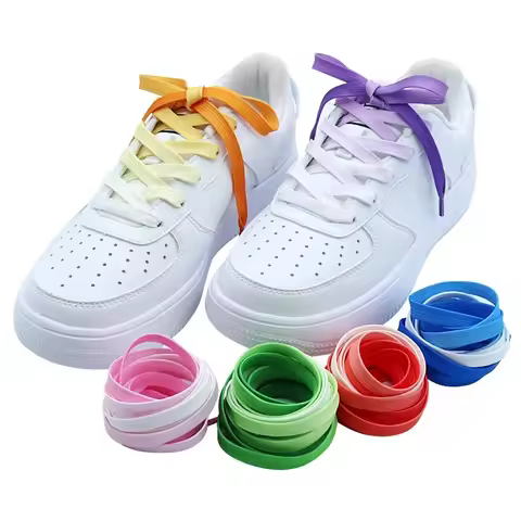 Casual Men and Women Shoelace Fashion Gradient Shoelaces Adults&children Unisex White AF1 Shoes Lace