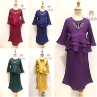 Lil Little BK79 Baju Kurung Budak Perempuan 2023 Baju Raya Budak Murah Baju Raya Kurung Kanak-Kanak 