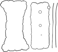 DNJ PG4220 Oil Pan Gasket for 2008-2010 / Ford/F-250 Super Duty, F-350 Super Duty / 6.4L / V8 / OHV 