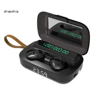 DRO_ M13Wireless Waterproof Bluetooth-compatible 51 Headset with Microphone LED Display