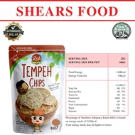 Woh Handcrafted Tempeh Chips Tempe Chips By Shears 100gms Black Truffle(Bundle Of 5 Packs)
