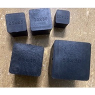 Combo of table and chair leg covers, square iron outer plugs 20x20mm; 25x25mm; 30x30mm, 40x40mm, 50x