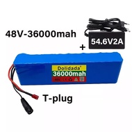 13S2P 48V 36000mAh 54.6V สกู๊ตเตอร์ไฟฟ้าแบตเตอรี่สําหรับ 500W สกู๊ตเตอร์ไฟฟ้า 48V แบตเตอรี่ลิเธียม