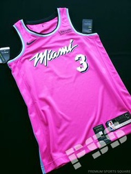 【熱火D Wade粉紅色球衣】Heat Wade Earned Swingman Jersey