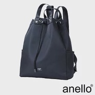 anello 防潑水 束口式三角狀大容量後背包- 黑色