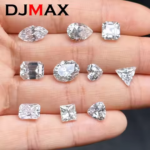 D Color Super White Moissanite Diamond Round / Oval / Pear / Radiant / Emerald / Heart / Princess / 