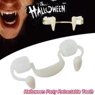Retractable Vampire Fangs Halloween Vampire Fangs Decoration Makeup Dentures Props DIY Vampire False