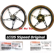 LC135 5SPEED SPORT RIM ORIGINAL BLACK ORANGE 55C-F5338-10-9X 1S8-F5168-00-5X 100% ORIGINAL