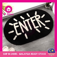 W Home Soft Carpet with Short Furry Mat