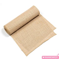 RAINBOWEZV Table Runner For Christmas Burlap Hessian Country Burlap Chair Sashes