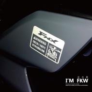 SYM Motors Reflective House FKW FNX125 FNX Fire Phoenix Sanyang Model Warning Sticker Waterproof Car