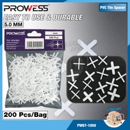 PVC Tile Spacer 200PCS 1.5MM/2MM/3MM/4MM/5MM | Cross Tile Gap Spacer for Floor & Wall Tiles