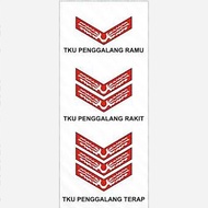 TKU EmbroideredPRAMUKA - TKU Siaga and Penggalang - Penggalang, Strip 3
