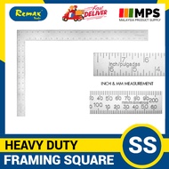 Remax Carpenter Square, Framing Square, 8 inch x 12 inch, L Square Ruler, Framing Ruler, Carpenters 