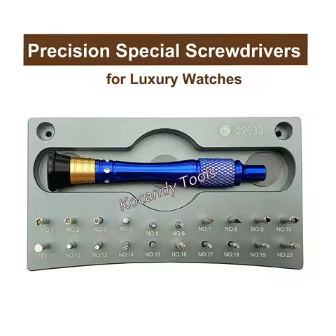 Special Watch Screwdriver Set with 20 tips for Luxury Watches with High Quality Stainless Steel and 
