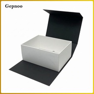 [Gepnoo] Rigid Paperboard Hat Storage Container Gift Packaging Box with Snap Closure for Hats and Ap
