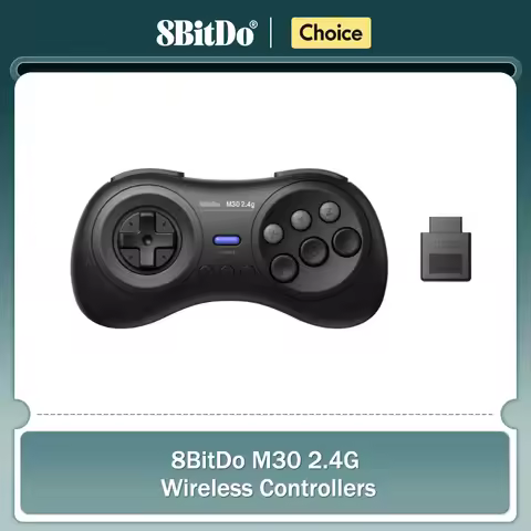 8BitDo M30 2.4G Wireless Gamepad for Sega Genesis and Sega Mega Drive - Compatible with Original Har