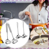 [chiwanji4x] 4Pcs Sauce Ladle with Pouring Spout Cooking Tool Sturdy Sauce Drizzle Spoon