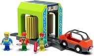 Wooden Train Accessories Car Washer for Railroad Train Track, Train Toys Accessory Compatible with A