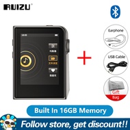 RUIZU A58 MP3บลูทูธเครื่องเล่นหน้าจอสัมผัสเครื่องเล่นเพลงไม่สูญเสียข้อมูลไฮไฟ DSD256เต็มรูปแบบถอดรหั