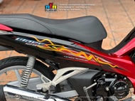 [FreeShip] TEM RỜI mãu lửa vàng đen cho Wave S 125 đỏ đen - tem siêu hot 2023