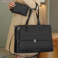 TOBIE Laptop Lunch Tote Bag, Shoulder Strap 15.6inch Multifunctional Laptop Handbag, Notebook Sleeve