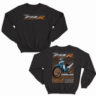 jaket sweater yamaha fiz r 2 stroke big size jumbo - hitam m