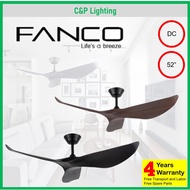 [Installation Promo] Fanco Huracan 52" Designer DC 3 Blade Ceiling Fan with Remote