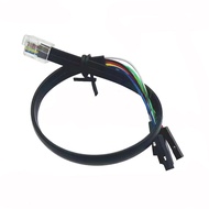 Bricks 25cm 35cm 50cm EV3 data cable 6p6c right button position crystal head to DuPont wire link cab