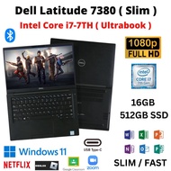 Dell Latitude 7380 | Intel Core i7 7th Gen | 16GB RAM | 512GB SSD | 13.3" FHD Screen | Window 11 Pro