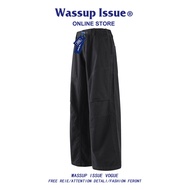 WASSUP ISSUE | กางเกงขาบานสไตล์เวิร์คแวร์ หลายกระเป๋า