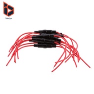 [Blesiya] 10 Pack Inline Fuse  ATC/ATO Add-a-circuit Car Fuse TAP Adapter Waterproof Mini