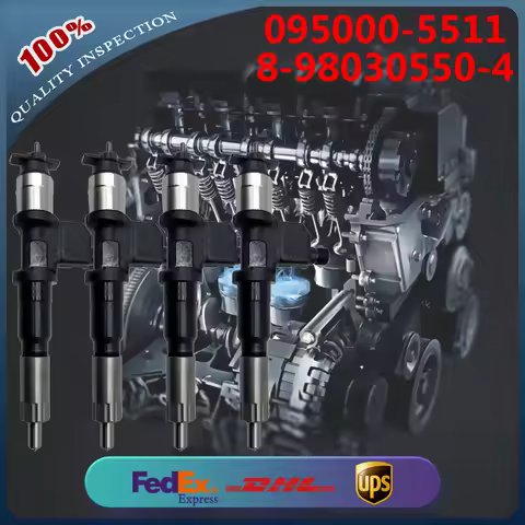 4PCS Diesel Common Rail Fuel Injector 095000-5511 095000-5512 8-97603415-8 for Isuzu Engine 6WG1 6WF