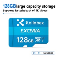 Kollabex Exceria G2 G3 microSD Card UHS-I 128GB 4K Video V30 U3 Class10 A1