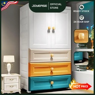 Foldable Wardrobe with Colourful Door Drawer Clothes Cabinet Almari Baju Baby Children Adult